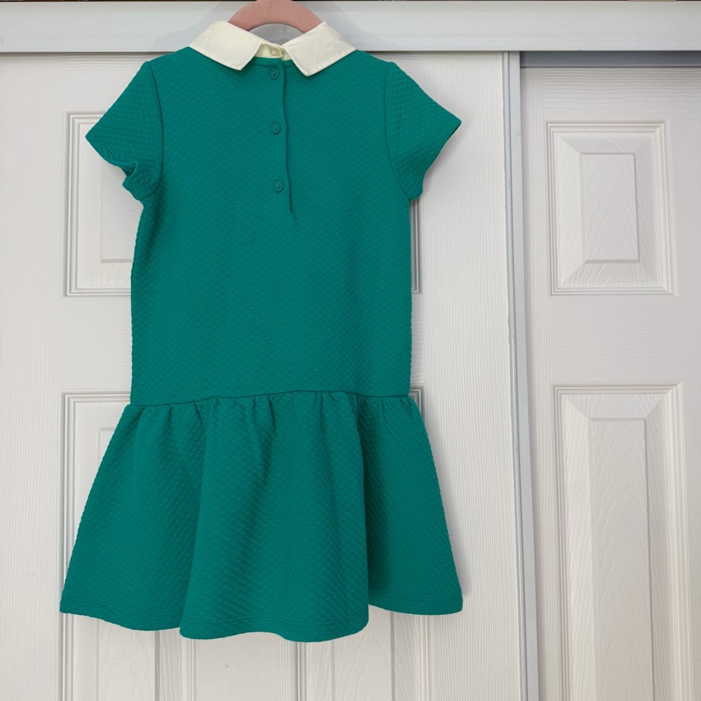 Janie and Jack Green Collared Girls 
Dress Size 5 - Picture 2 of 7